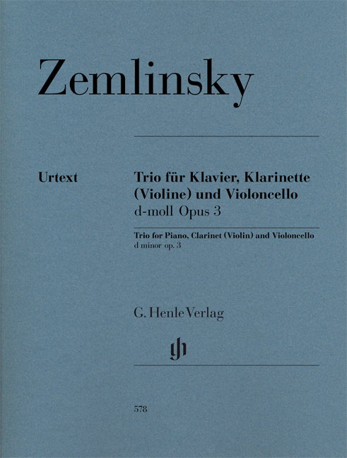 Vorderes Coverbild Trio für Klavier, Klarinette (Violine) und Violoncello d-moll op. 3