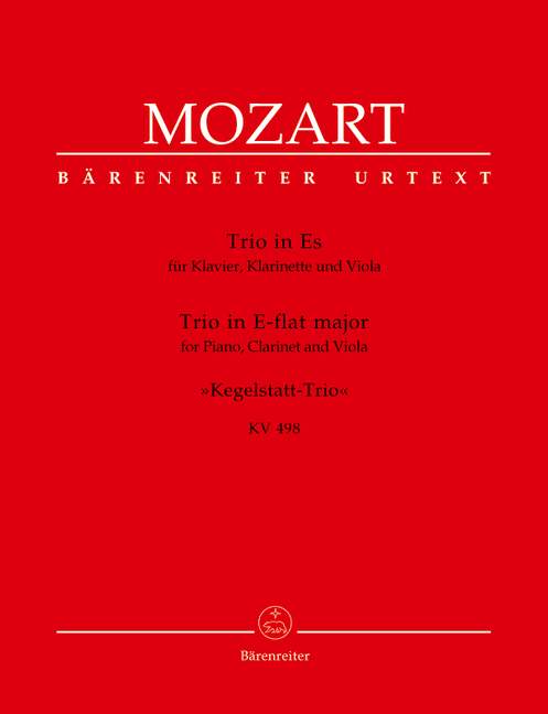 Anderes Coverbild Trio für Klavier, Klarinette und Viola Es-Dur KV 498 "Kegelstatt-Trio"