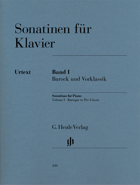 Vorderes Coverbild Sonatinen für Klavier Band 1 Barock und Vorklassik