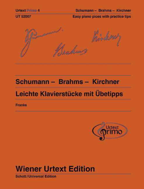 Vorderes Coverbild Schumann - Brahms - Kirchner