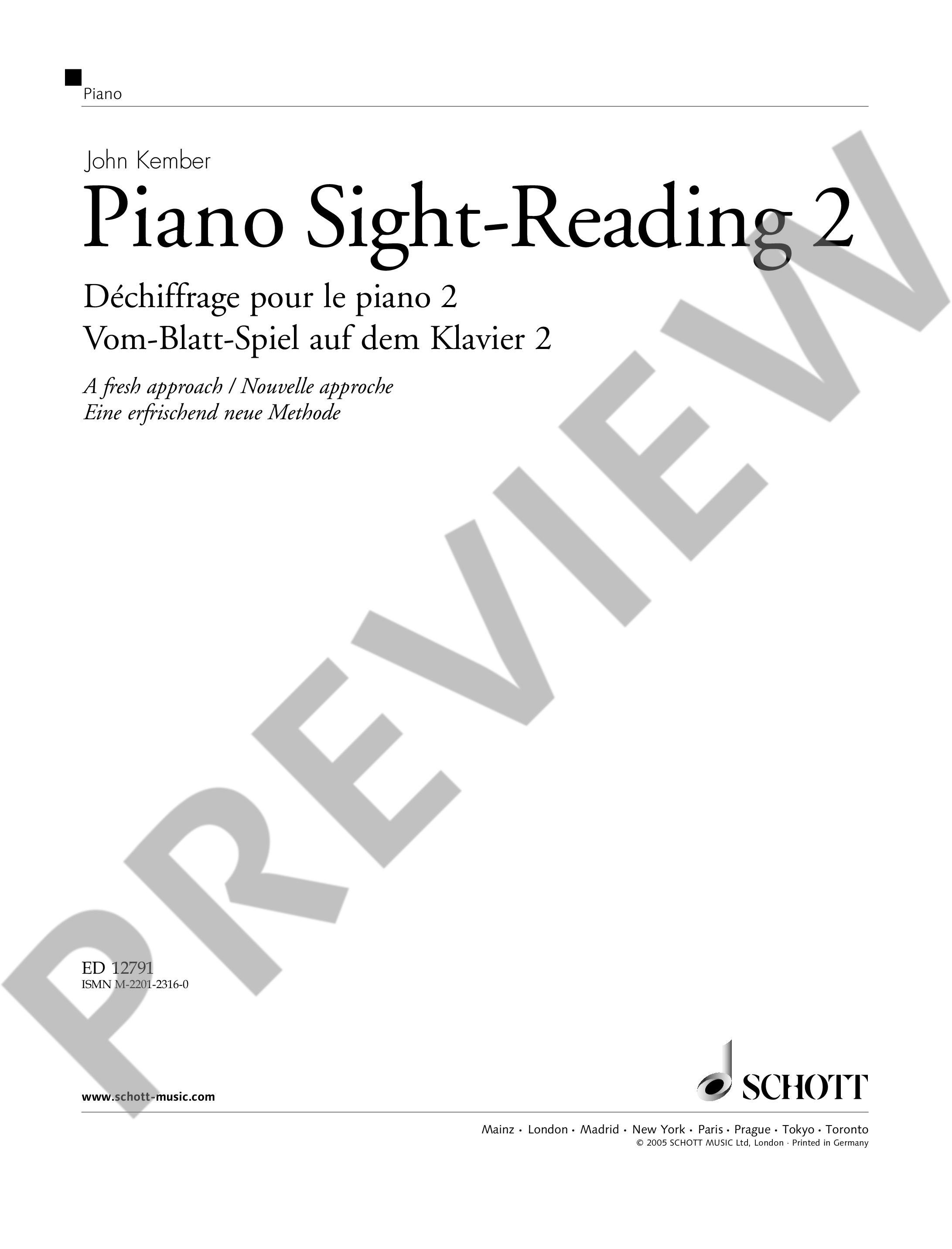Anderes Coverbild Vom-Blatt-Spiel auf dem Klavier 2
