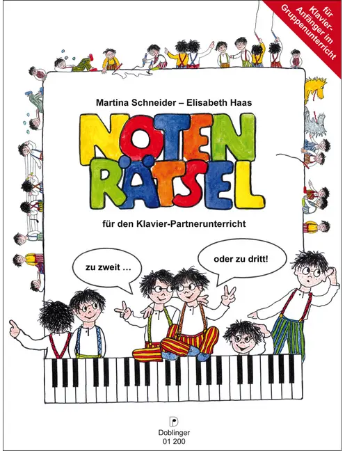 Vorderes Coverbild Notenrätsel für den Klavier-Partnerunterricht