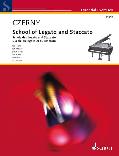 Vorderes Coverbild Schule des Legato und Staccato op. 335