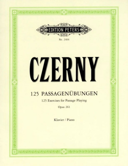 Vorderes Coverbild 125 Passagenübungen für Klavier op. 261