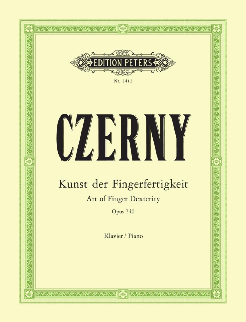 Anderes Coverbild Die Kunst der Fingerfertigkeit für Klavier op. 740