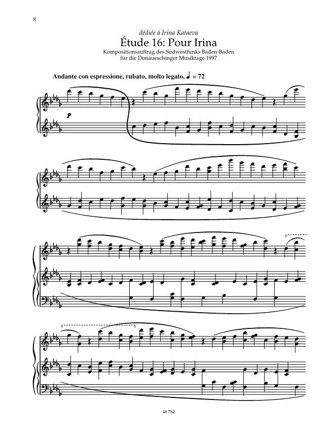 Anderes Coverbild Études pour piano Band 3