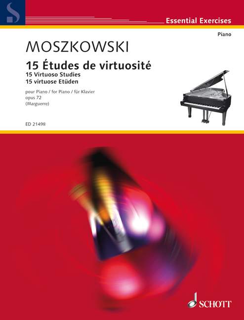 Vorderes Coverbild 15 virtuose Etüden op. 72