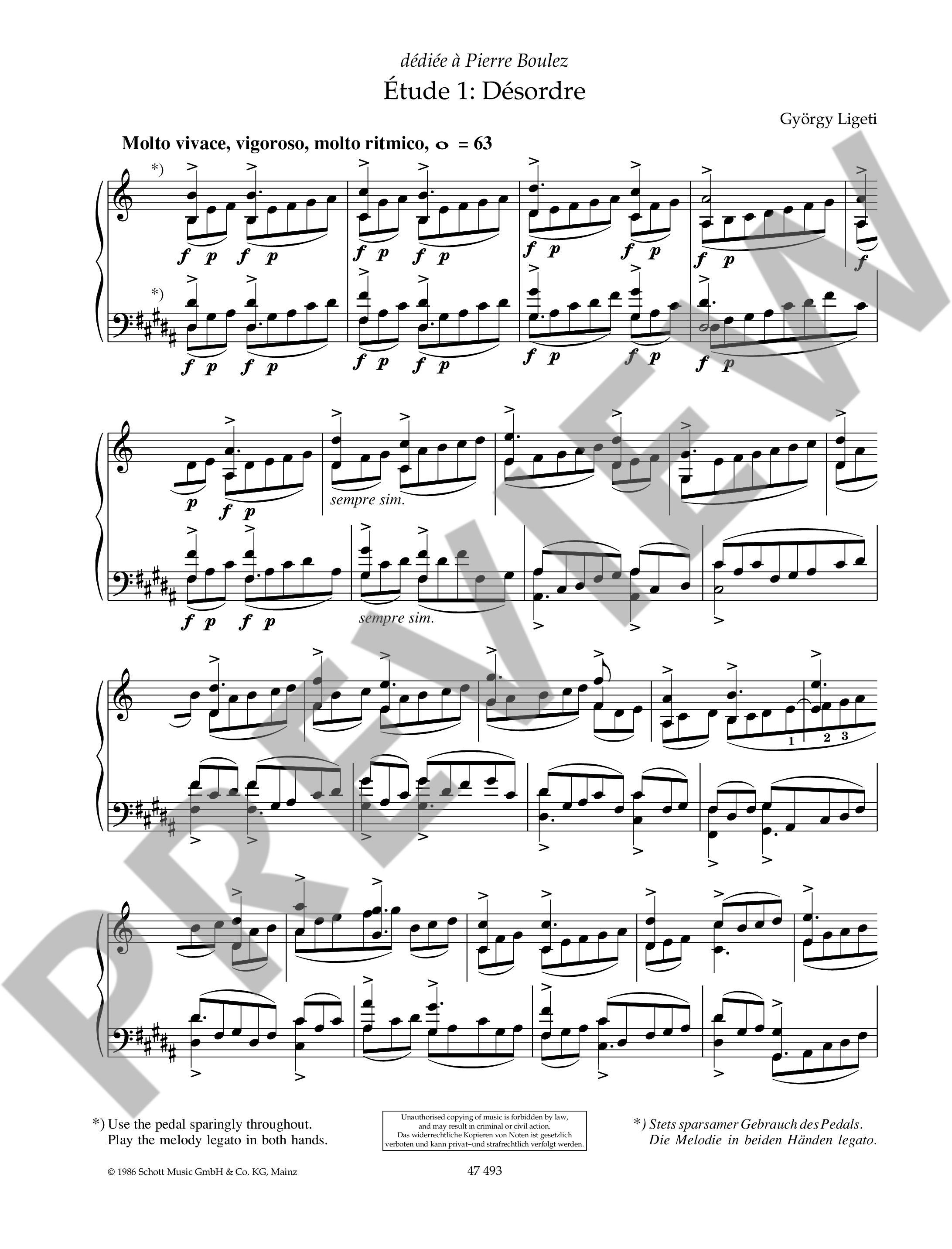 Anderes Coverbild Études pour Piano Band 1