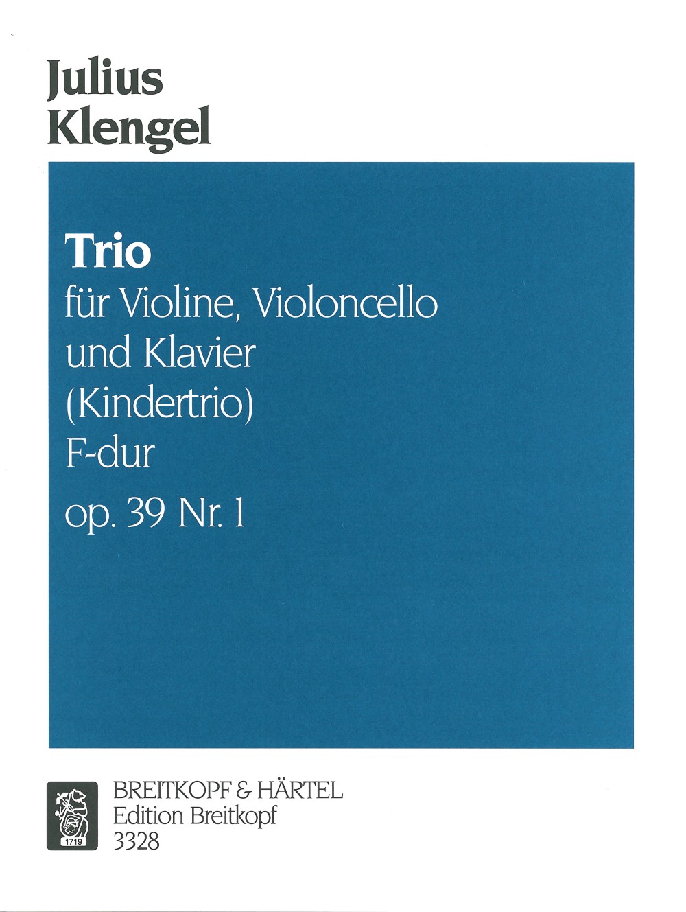 Anderes Coverbild Kindertrio F-dur op. 39, Nr. 1