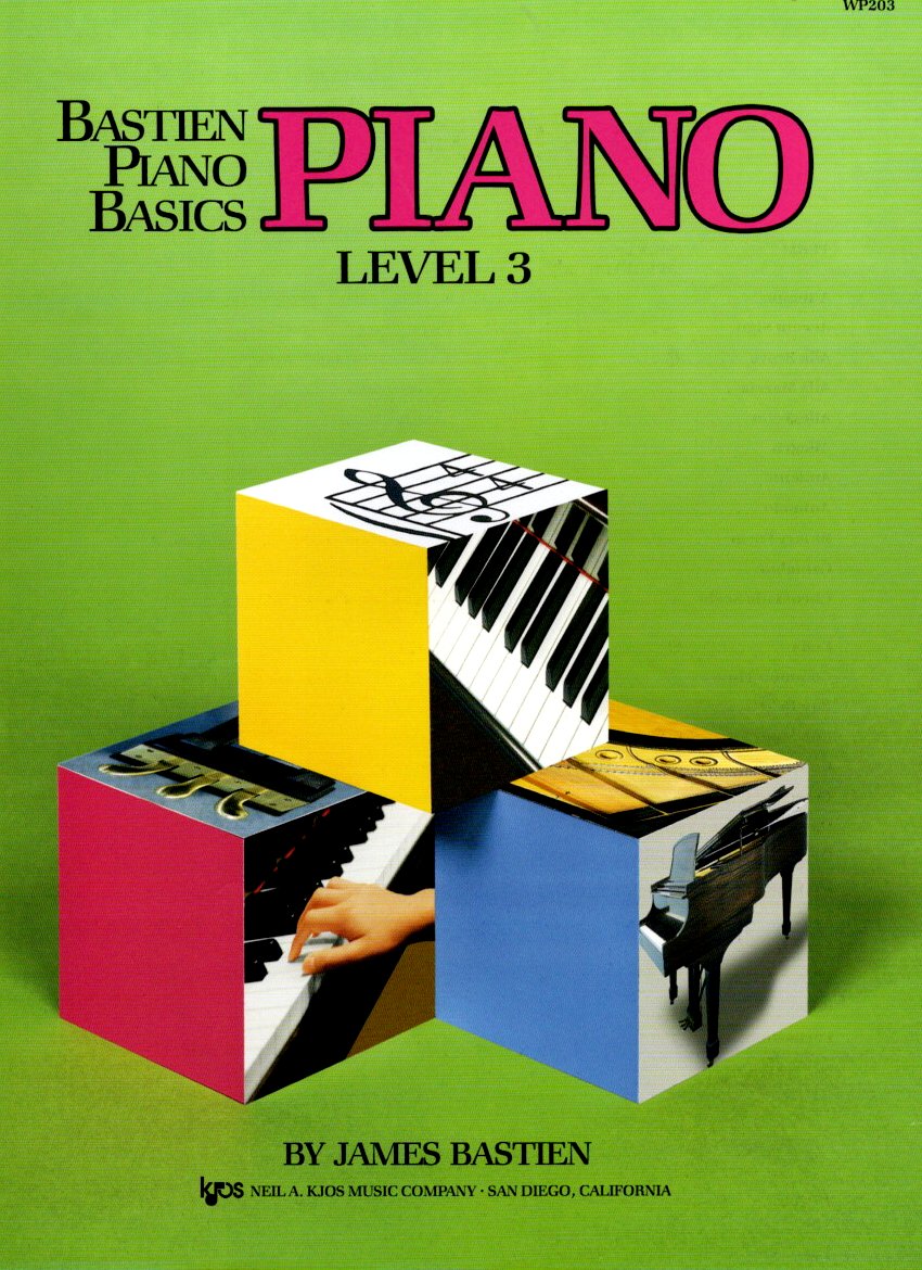 Vorderes Coverbild Bastien Piano Basics Level 3