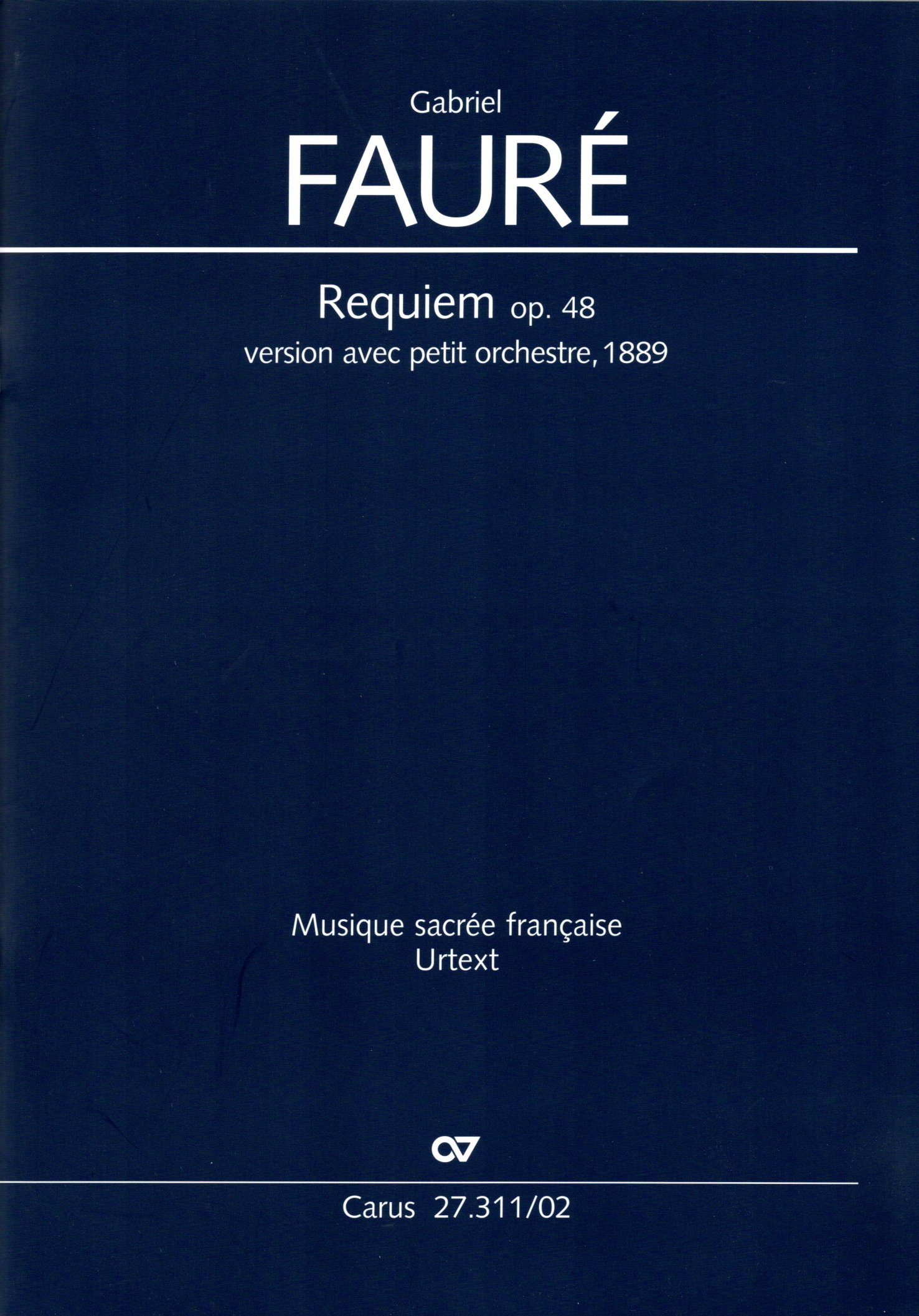 Vorderes Coverbild Requiem. Fassung mit kleinem Orchester op. 48 (1889)