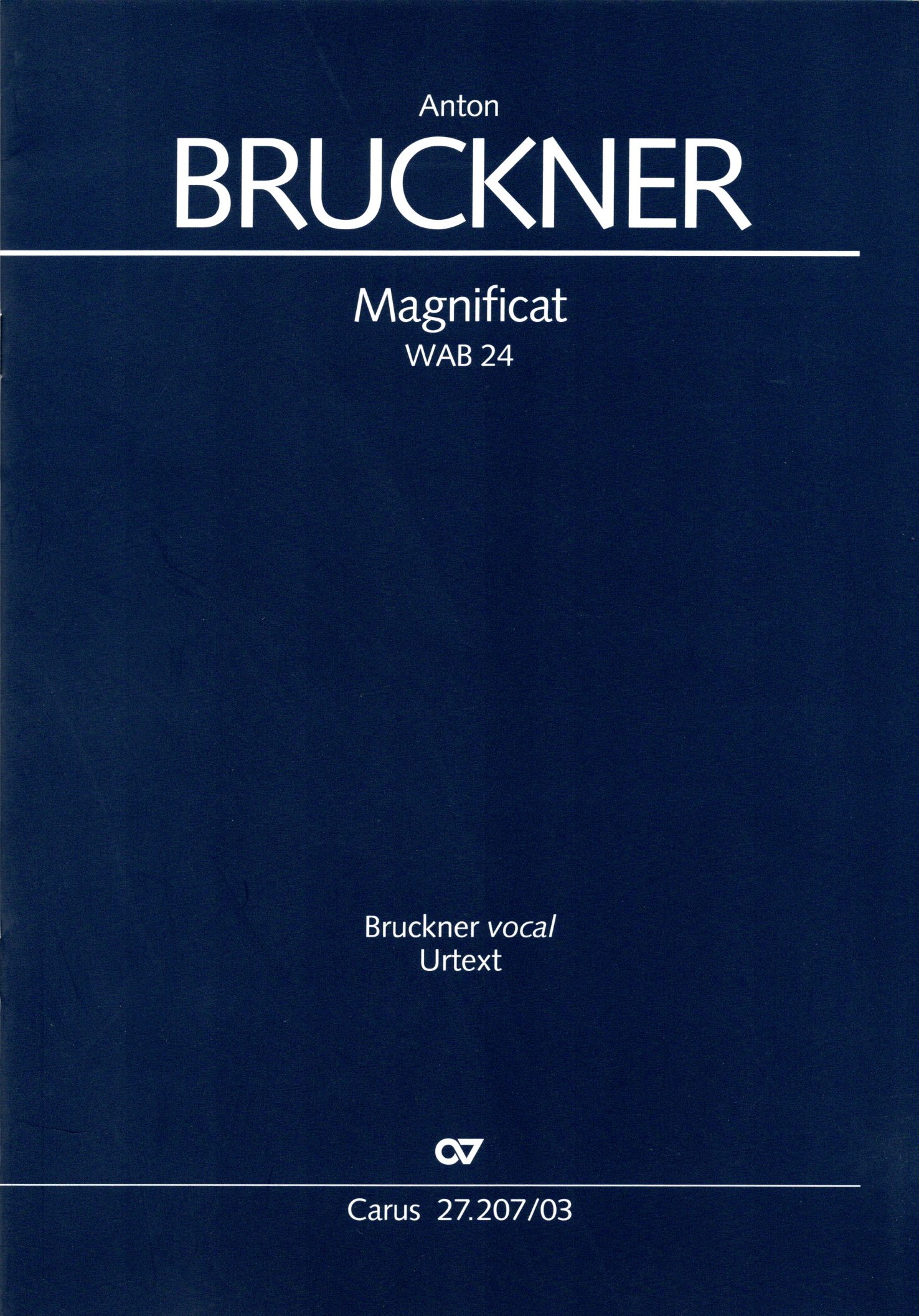 Vorderes Coverbild Magnificat WAB 24