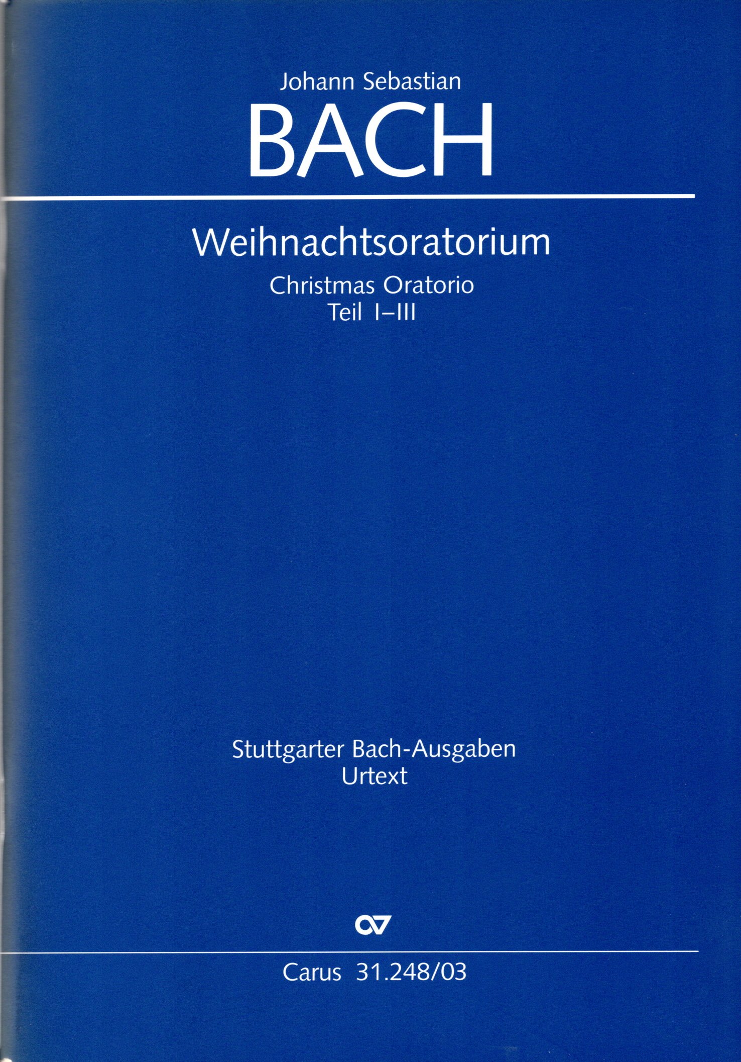 Vorderes Coverbild Weihnachtsoratorium (Teile I-III) BWV 248, BWV3 248.2