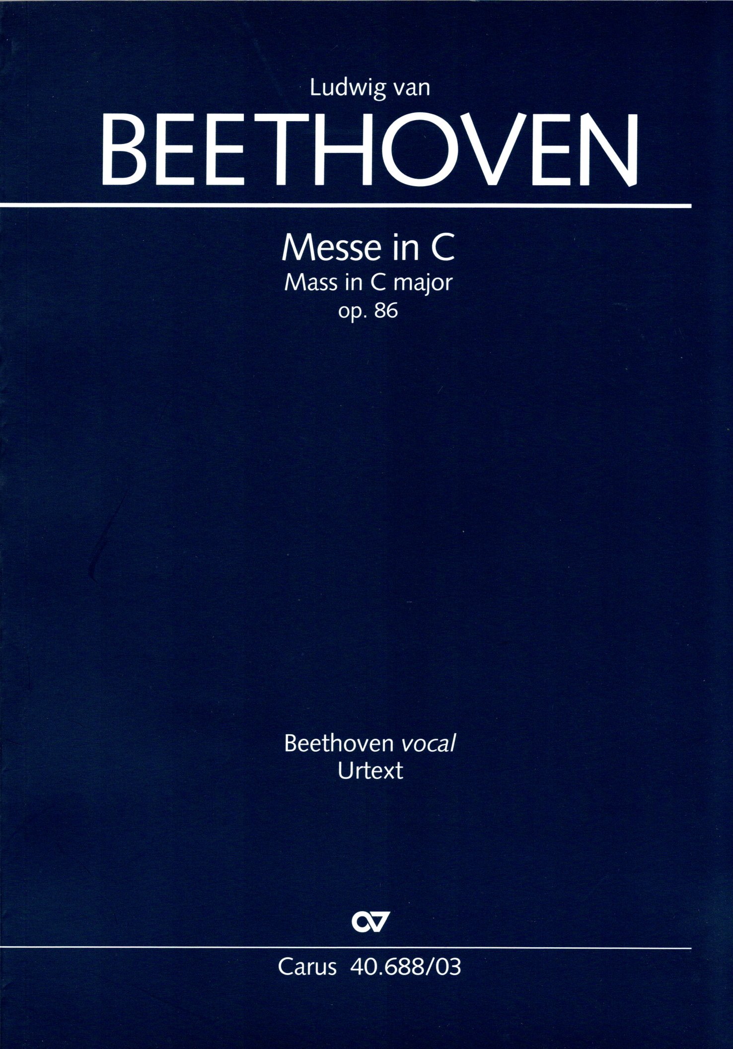 Vorderes Coverbild Messe in C C-Dur op. 86