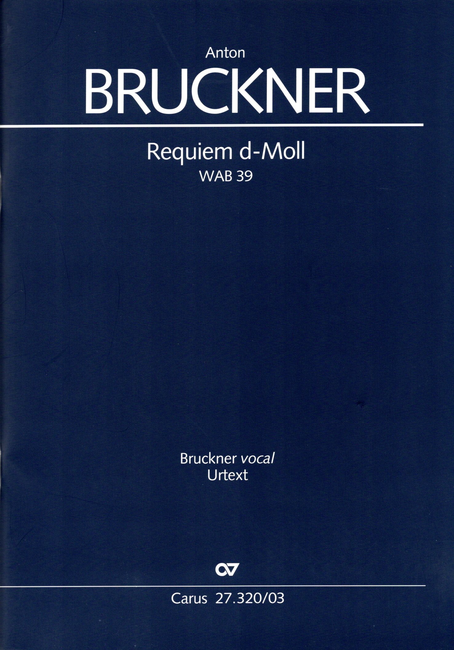 Vorderes Coverbild Requiem d-Moll WAB 39