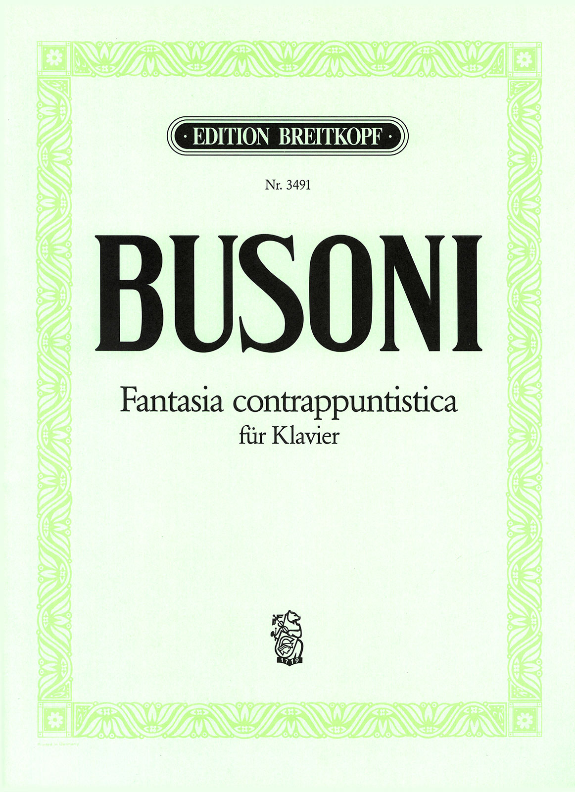 Vorderes Coverbild Fantasia contrappuntistica K 256