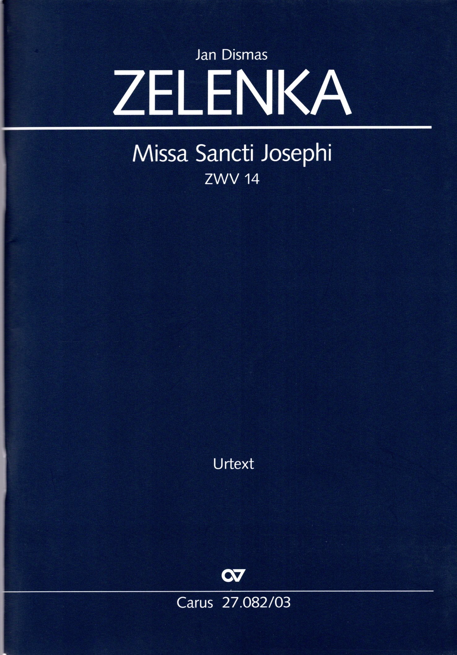 Vorderes Coverbild Missa Sancti Josephi ZWV 14