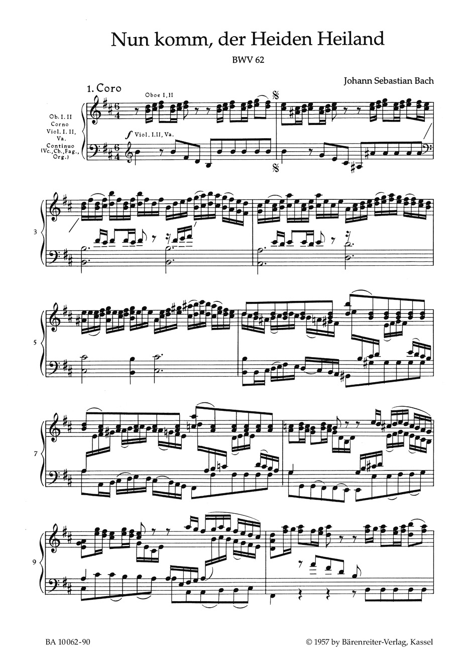 Anderes Coverbild Nun komm, der Heiden Heiland BWV 62