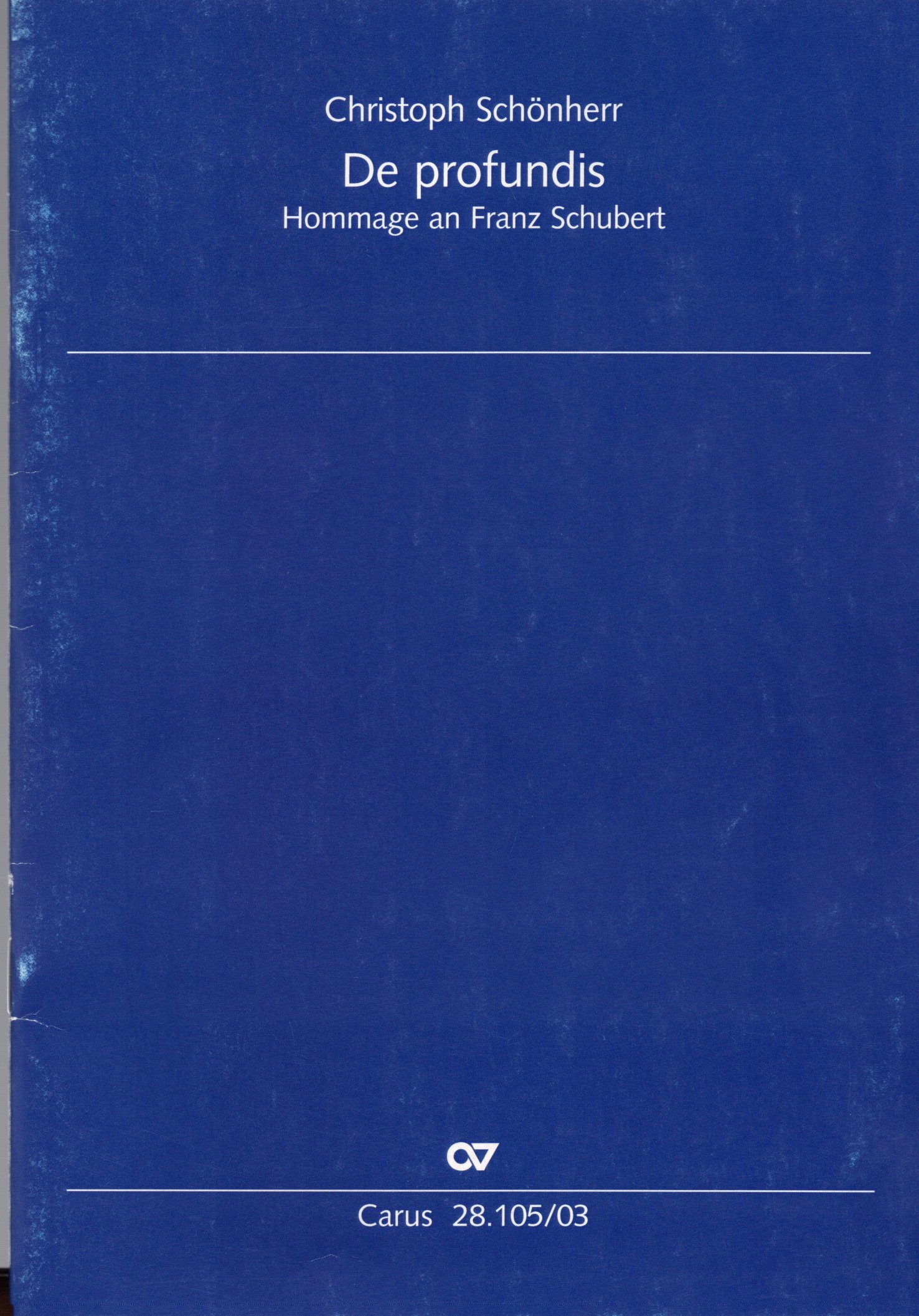 Vorderes Coverbild De profundis