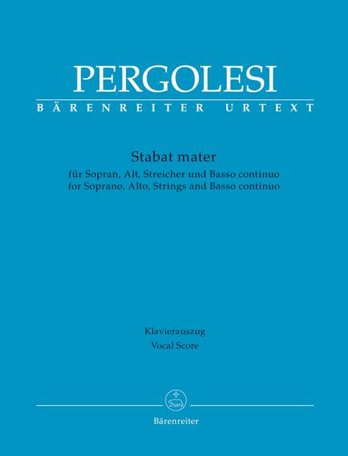 Anderes Coverbild Stabat mater für Sopran, Alt, Streicher und Basso continuo