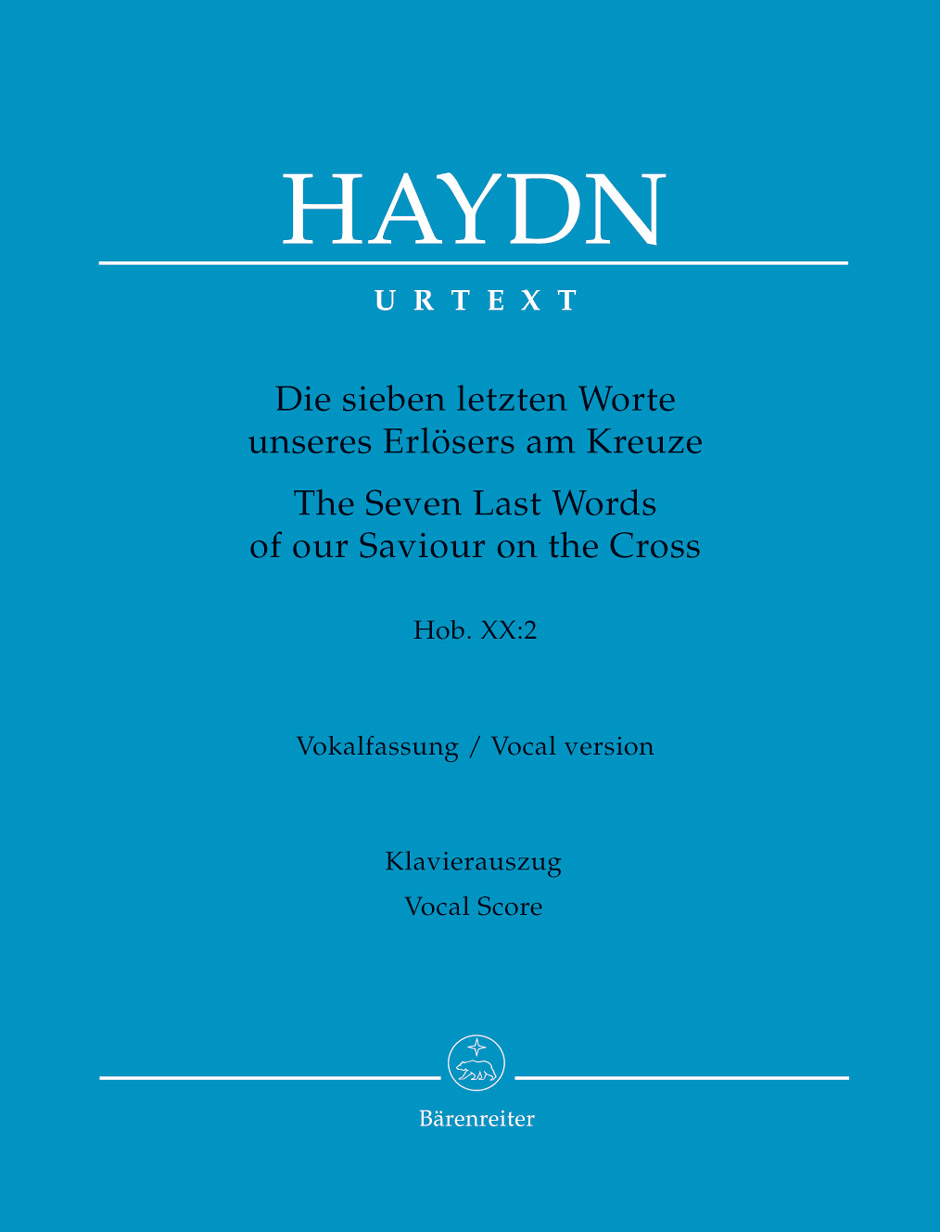 Vorderes Coverbild Die Sieben letzten Worte unseres Erlösers am Kreuze Hob. XX:2