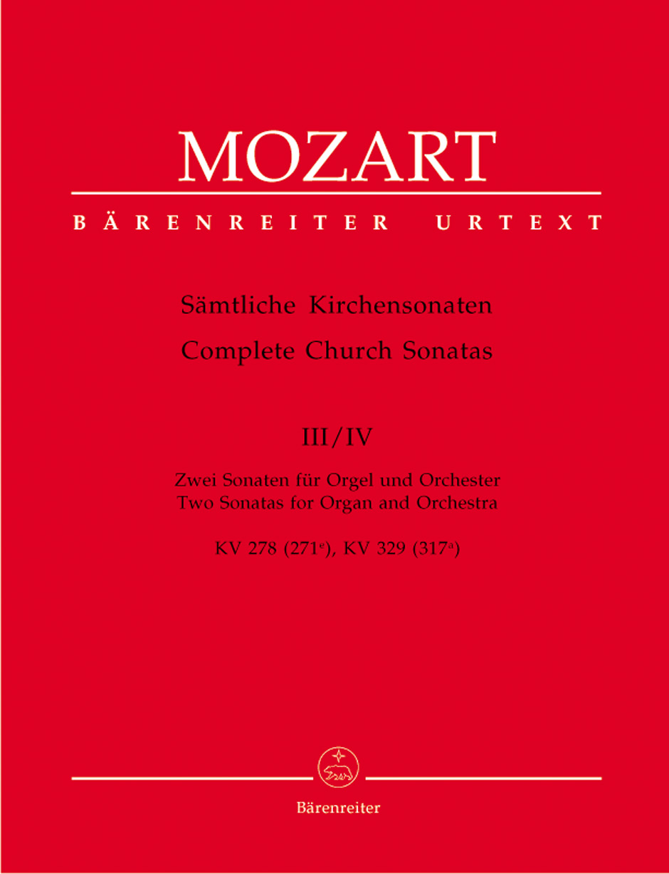Vorderes Coverbild Sämtliche Kirchensonaten, Heft 3/4