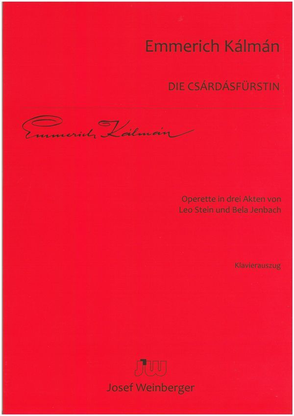 Vorderes Coverbild Die Csárdásfürstin