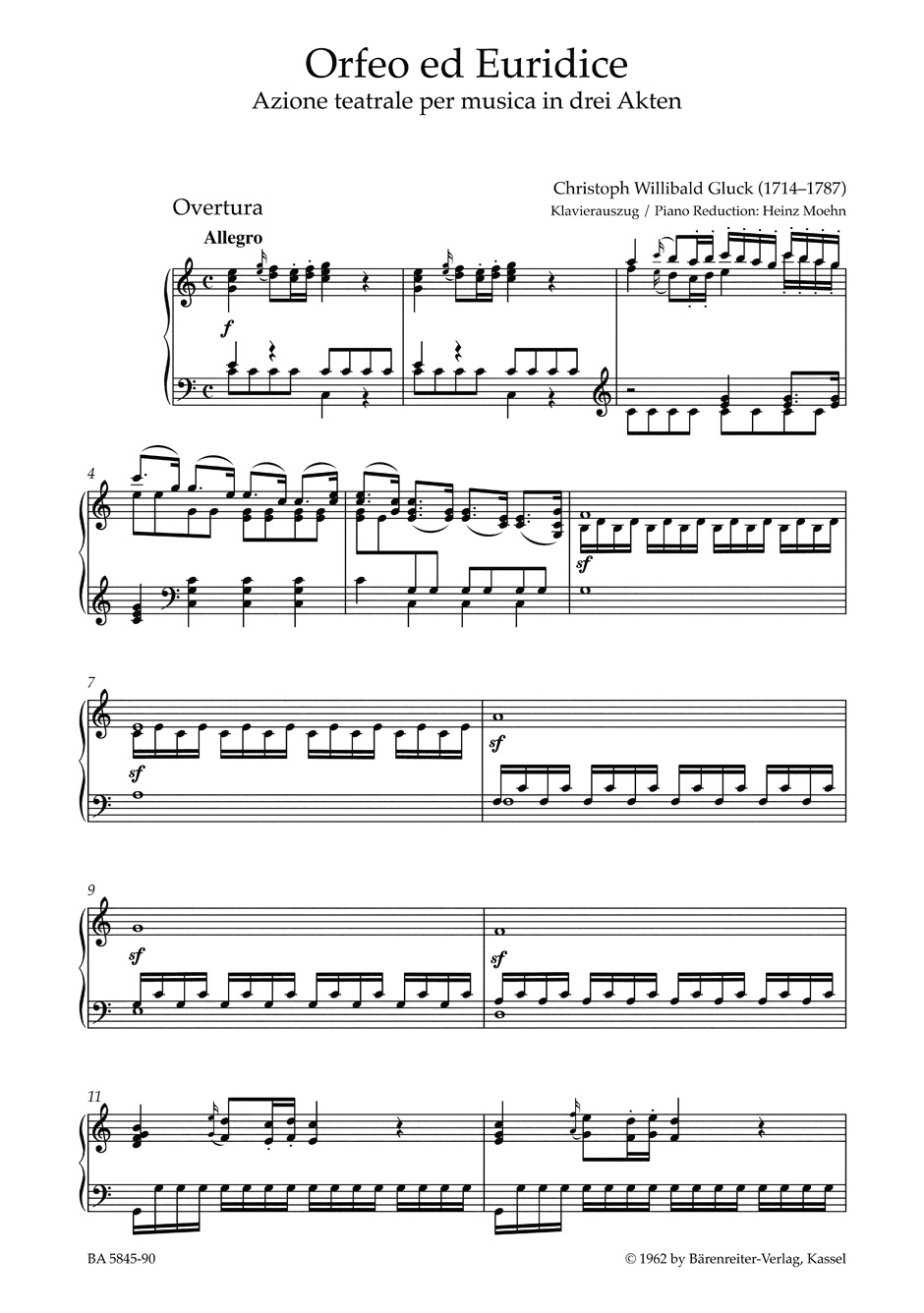 Anderes Coverbild Orfeo ed Euridice (Orpheus und Eurydike)