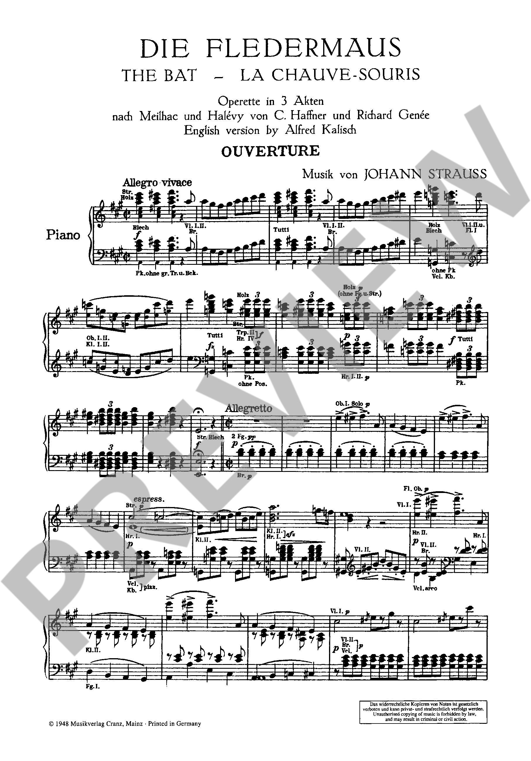 Anderes Coverbild Die Fledermaus op. 362