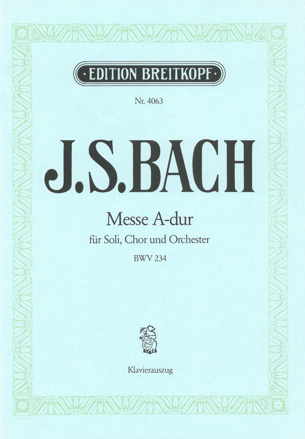 Anderes Coverbild Messe A-dur BWV 234