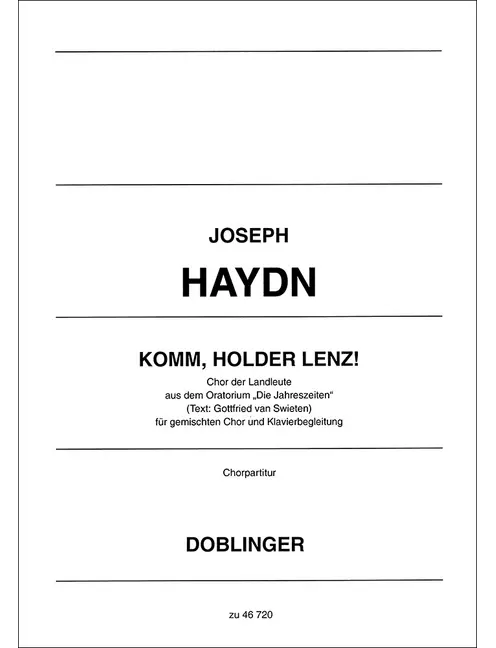 Vorderes Coverbild Komm, holder Lenz (Chor der Landleute) für gem. Chor und Klavierbegleitung