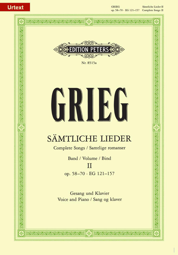 Vorderes Coverbild Sämtliche Lieder - Band 2 für Gesang und Klavier