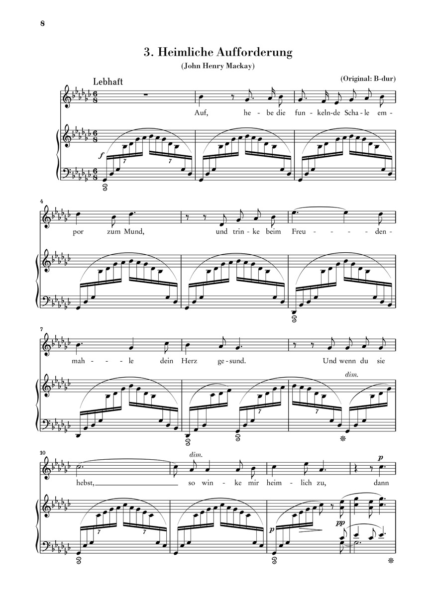 Anderes Coverbild Vier Lieder op. 27 für Singstimme und Klavier