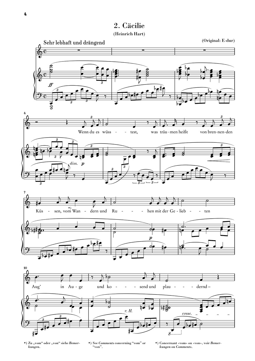 Anderes Coverbild Vier Lieder op. 27 für Singstimme und Klavier