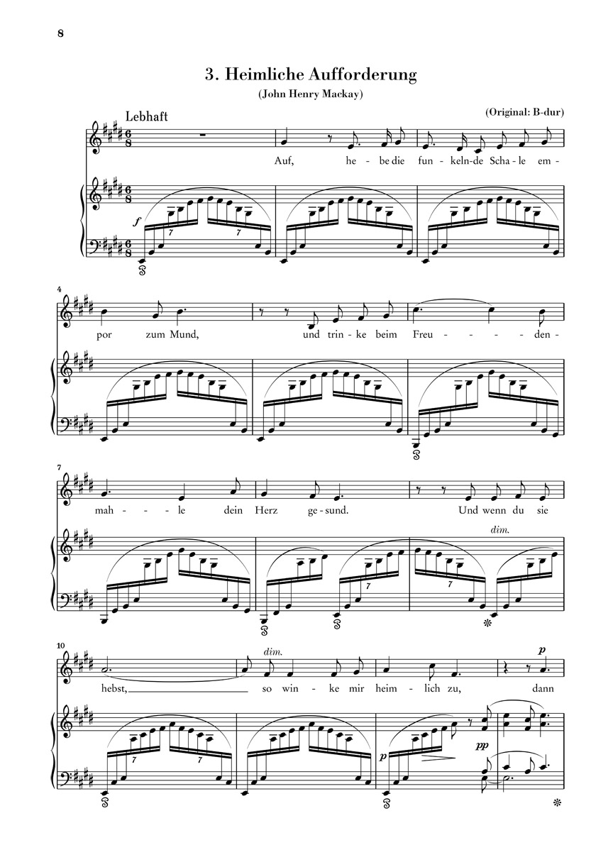 Anderes Coverbild Vier Lieder op. 27 für Singstimme und Klavier