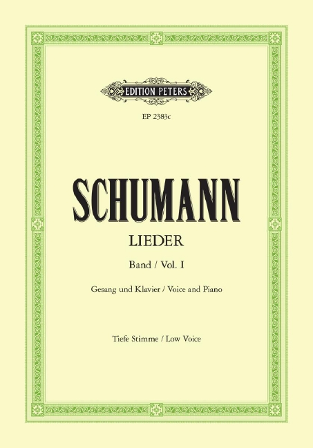 Vorderes Coverbild Lieder Band 1 für Gesang und Klavier