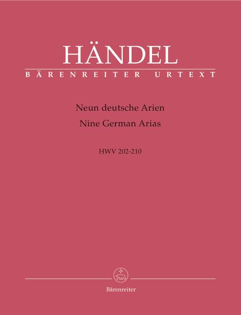 Anderes Coverbild Neun deutsche Arien HWV 202-210