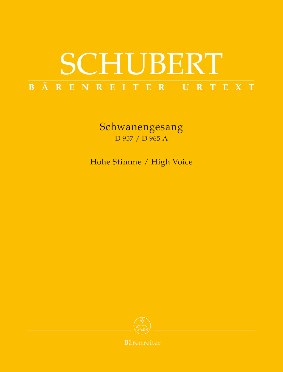 Anderes Coverbild Schwanengesang. Dreizehn Lieder nach Gedichten von Rellstab und Heine D 957 / "Die Taubenpost" D 965 A
