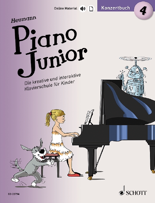 Vorderes Coverbild Piano Junior: Konzertbuch 4