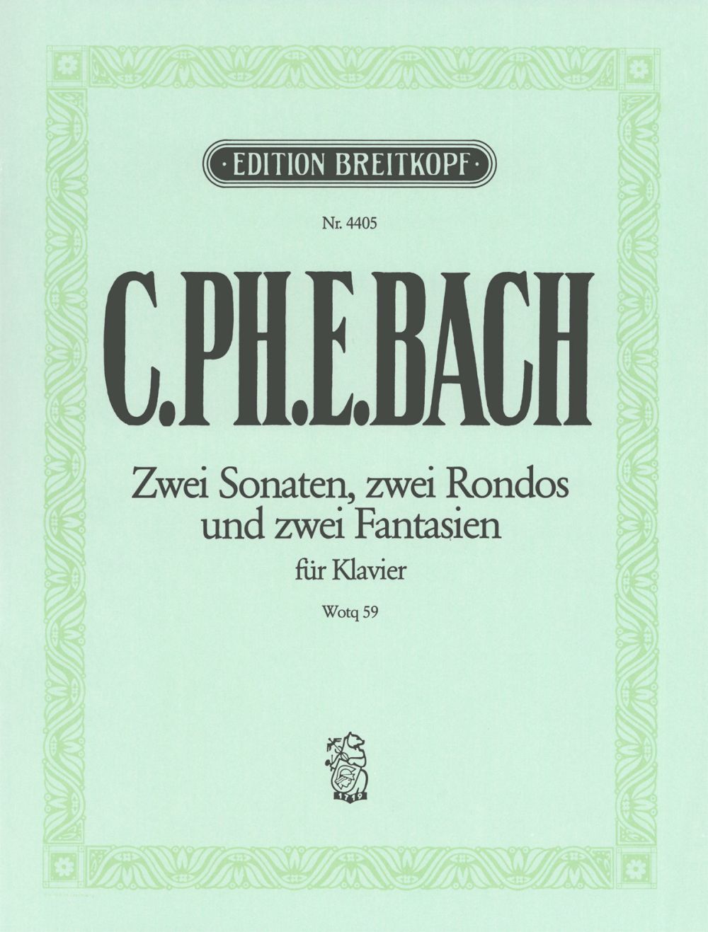 Anderes Coverbild Die 6 Sammlungen, Heft 5: Claviersonaten und Freie Fantasien nebst einigen Rondos für das Forte-Piano Wq 59/1-6 (H. 281, 268, 282, 283, 279, 284)