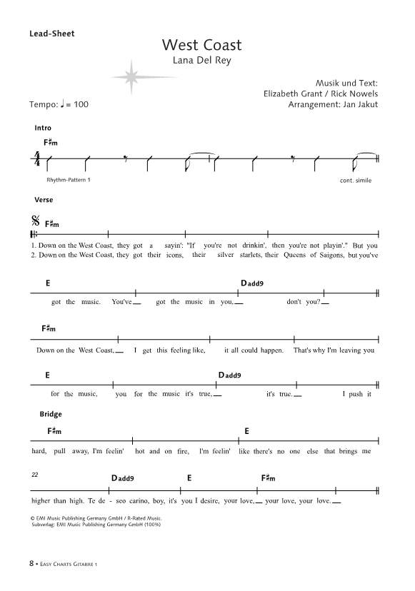 Anderes Coverbild Easy Charts Gitarre