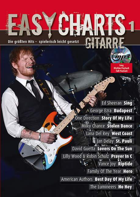 Vorderes Coverbild Easy Charts Gitarre