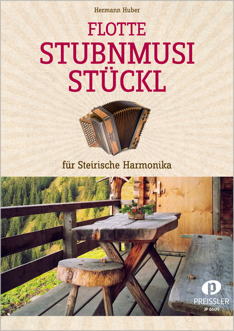 Vorderes Coverbild Flotte Stub'nmusistückl für die Diatonische Harmonika