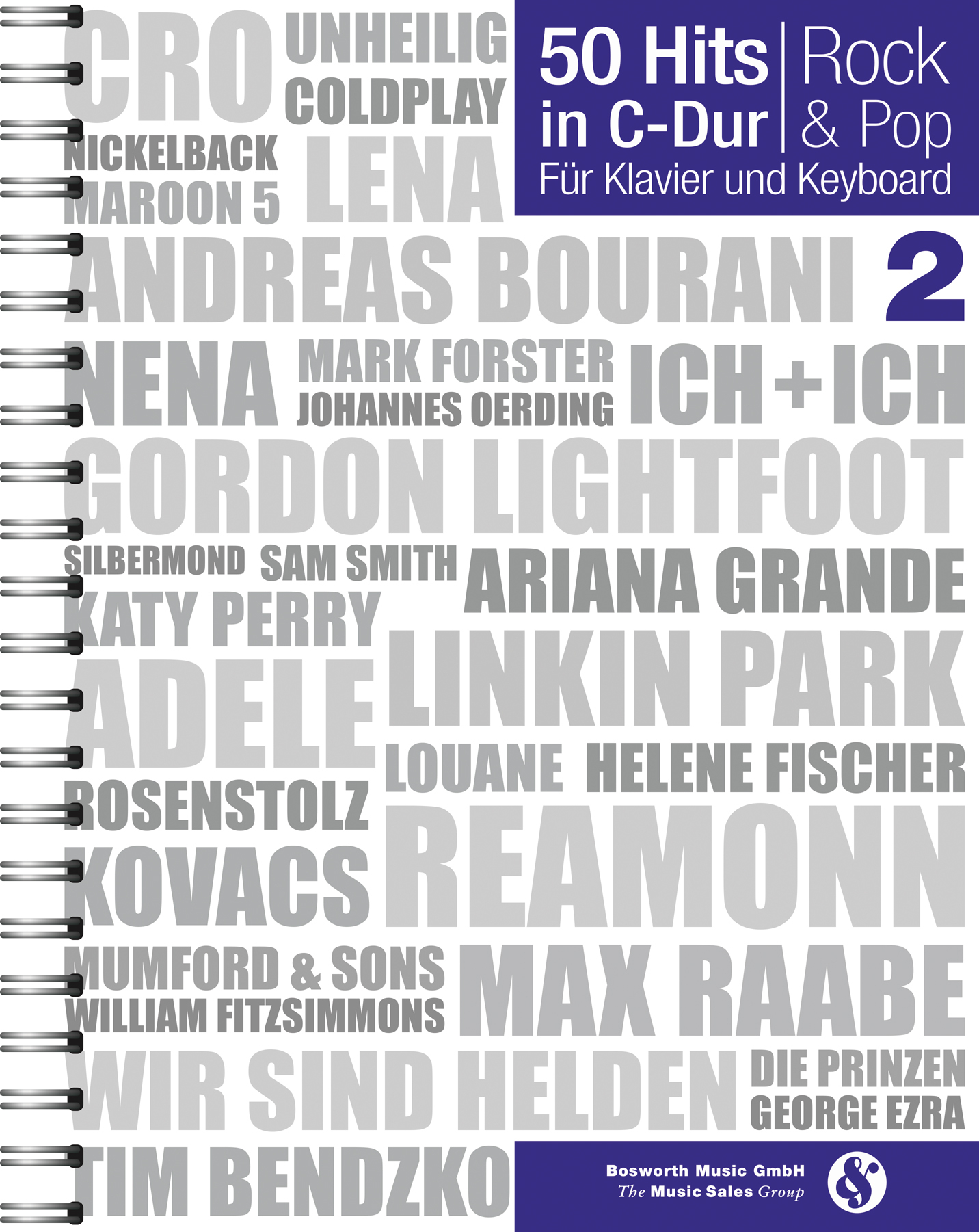 Vorderes Coverbild 50 Hits in C-Dur: Rock & Pop Band 2