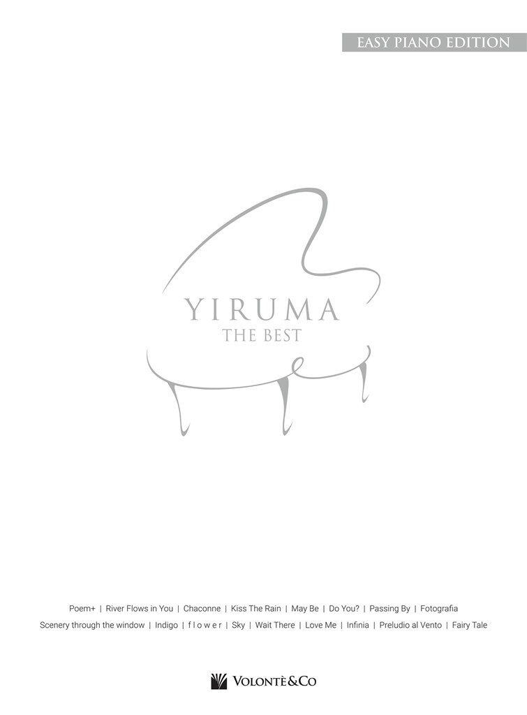 Vorderes Coverbild Yiruma The Best for easy piano