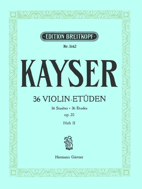 Anderes Coverbild 36 Etüden für Violine Heft 2 op. 20