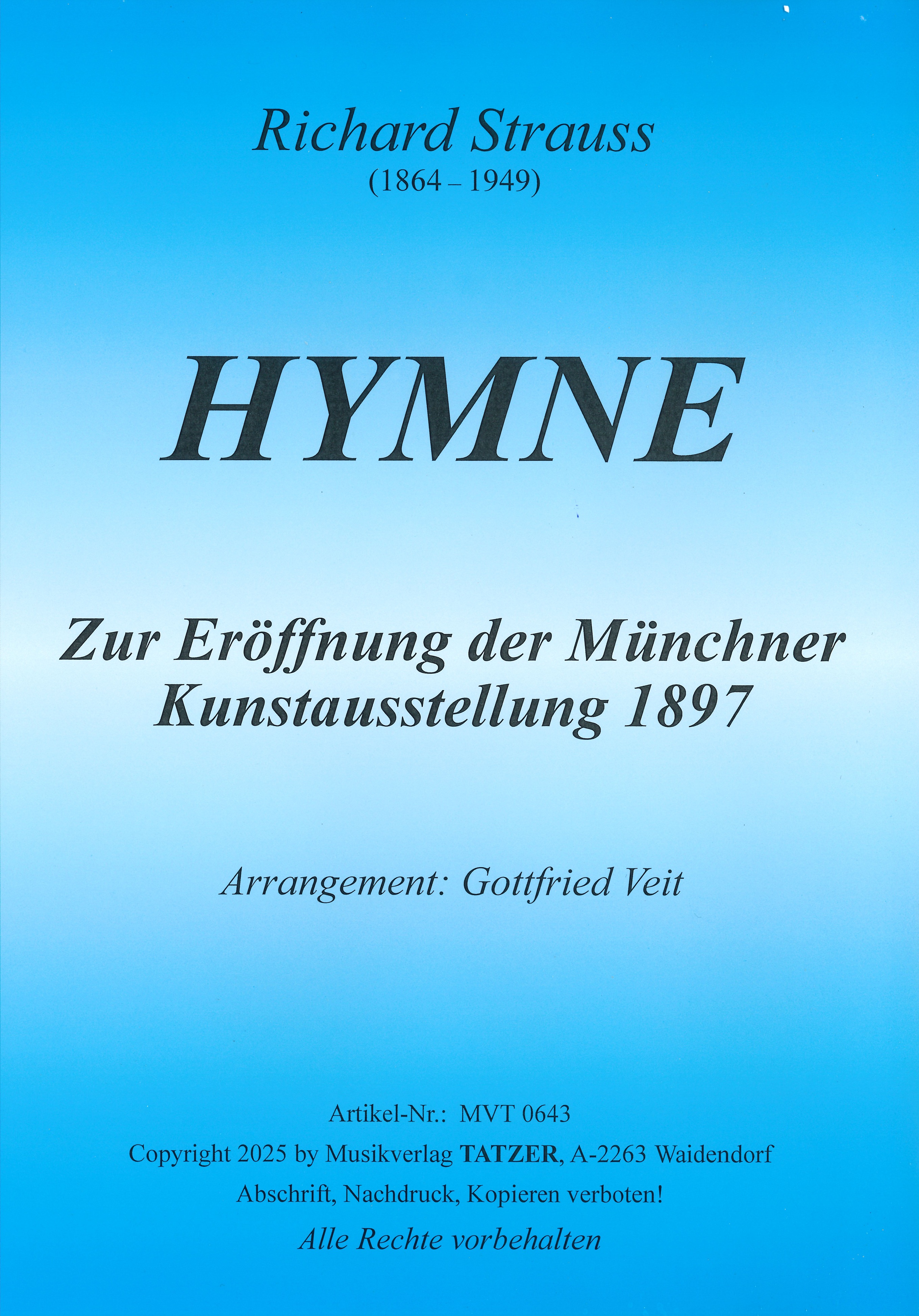 Vorderes Coverbild Hymne
