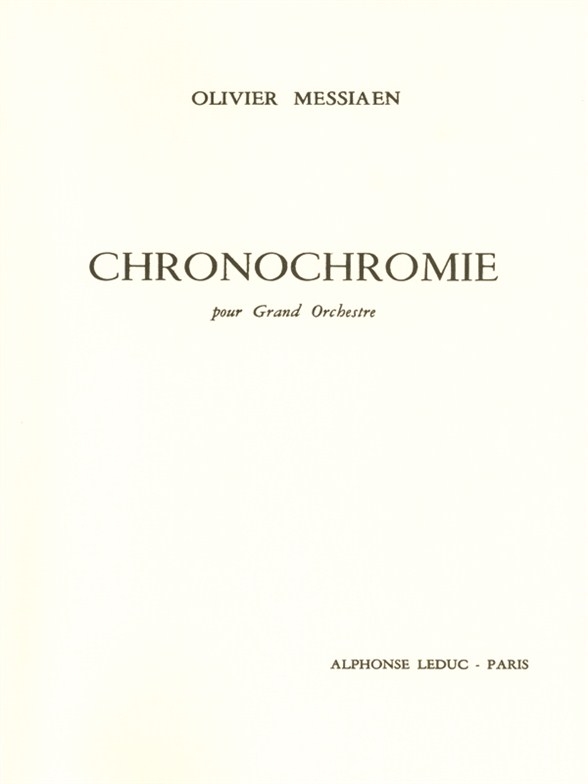 Vorderes Coverbild Chronochromie pour orchestre