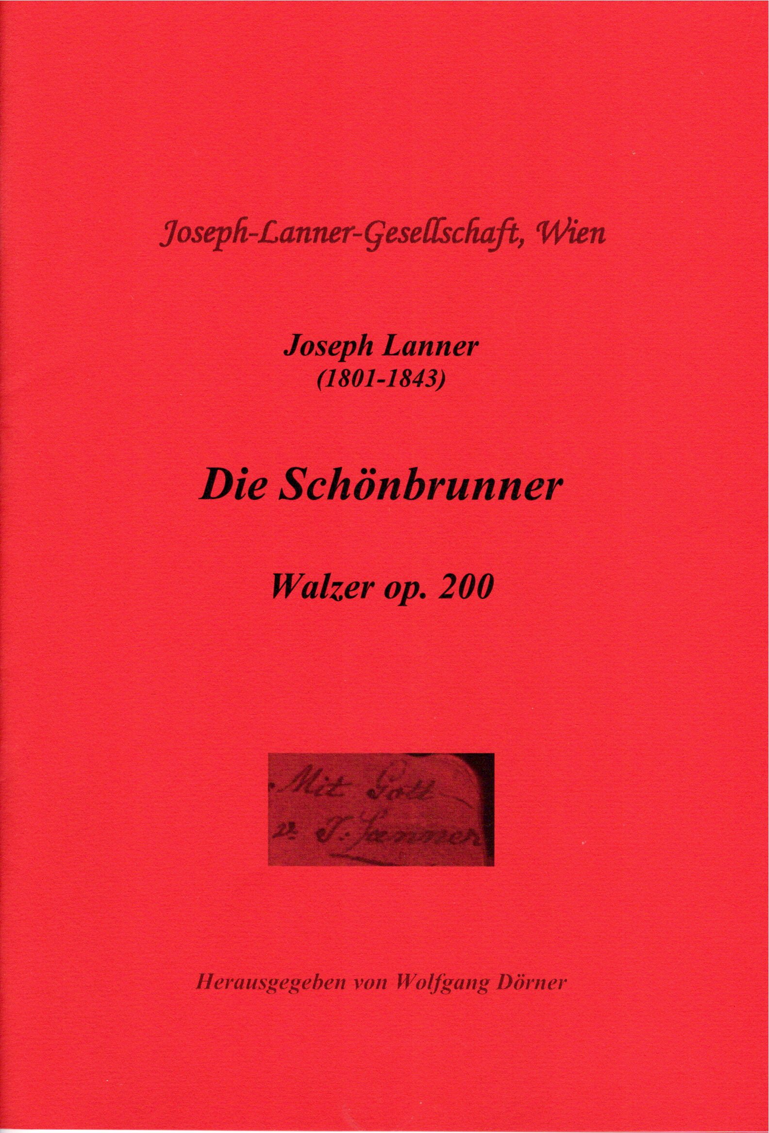 Vorderes Coverbild Die Schönbrunner op. 200