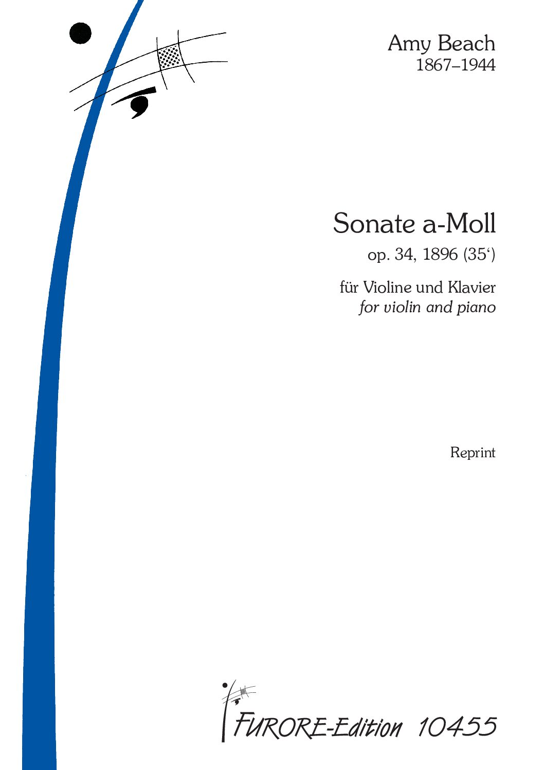 Vorderes Coverbild Sonate a-Moll für Violine und Klavier op. 34